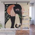 Colorful Elephant Wall Mural Gallery Image 1