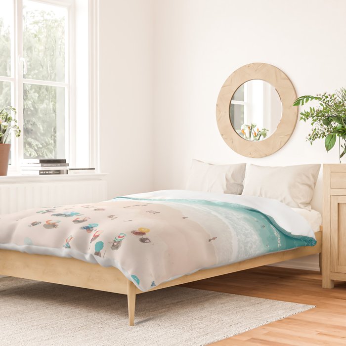 Pastel Beach Day Duvet Cover Gallery Image 2