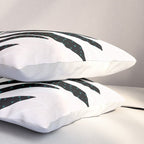 Teal Olive Branches Modern Botanical Pillow Sham Gallery Image 3