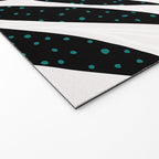 Teal Olive Branches Modern Botanical Welcome Mat Gallery Image 2