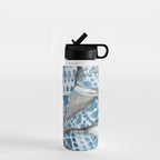 Blue Dot Shells Water Bottle Gallery Image 1