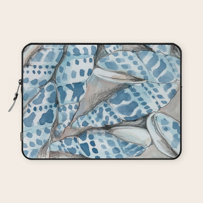 Blue Dot Shells Laptop Sleeve Gallery Image 1