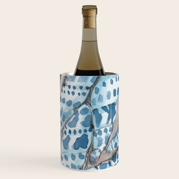 Blue Dot Shells Wine Chiller Gallery Image 2