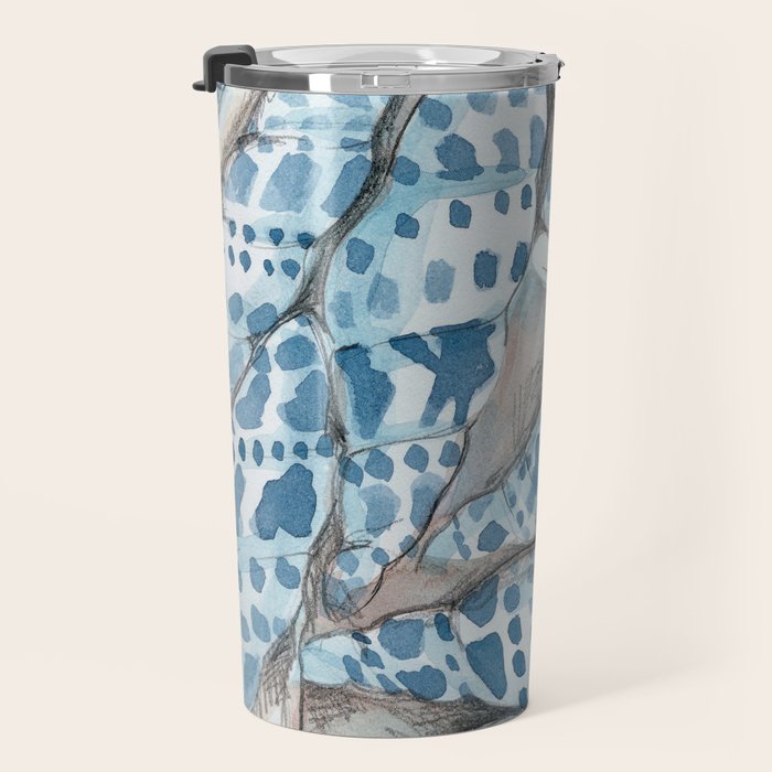 Blue Dot Shells Travel Mug Gallery Image 3