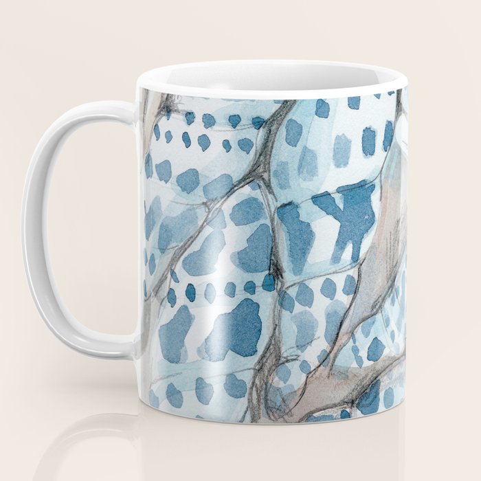 Blue Dot Shells Coffee Mug Gallery Image 3