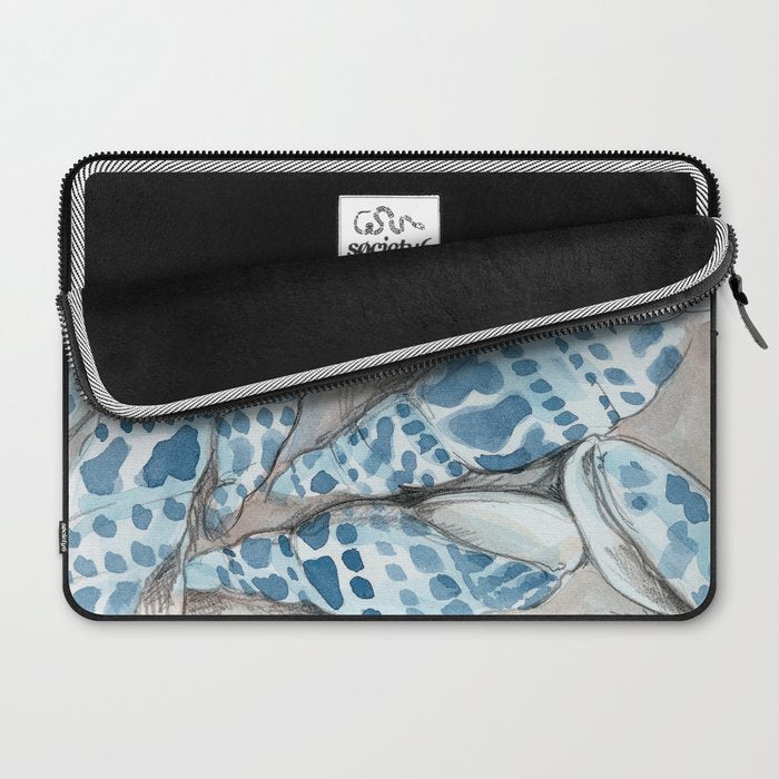 Blue Dot Shells Laptop Sleeve Gallery Image 2