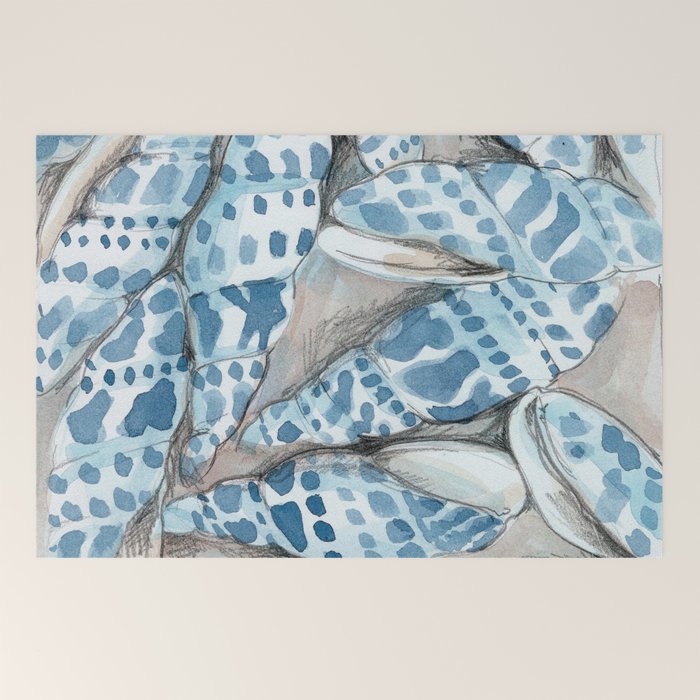 Blue Dot Shells Welcome Mat Gallery Image 2