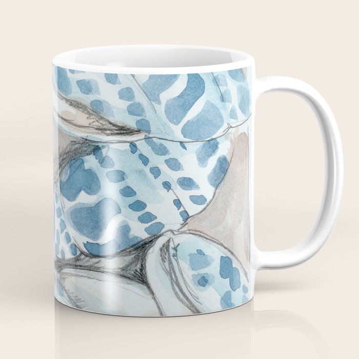 Blue Dot Shells Coffee Mug Gallery Image 1