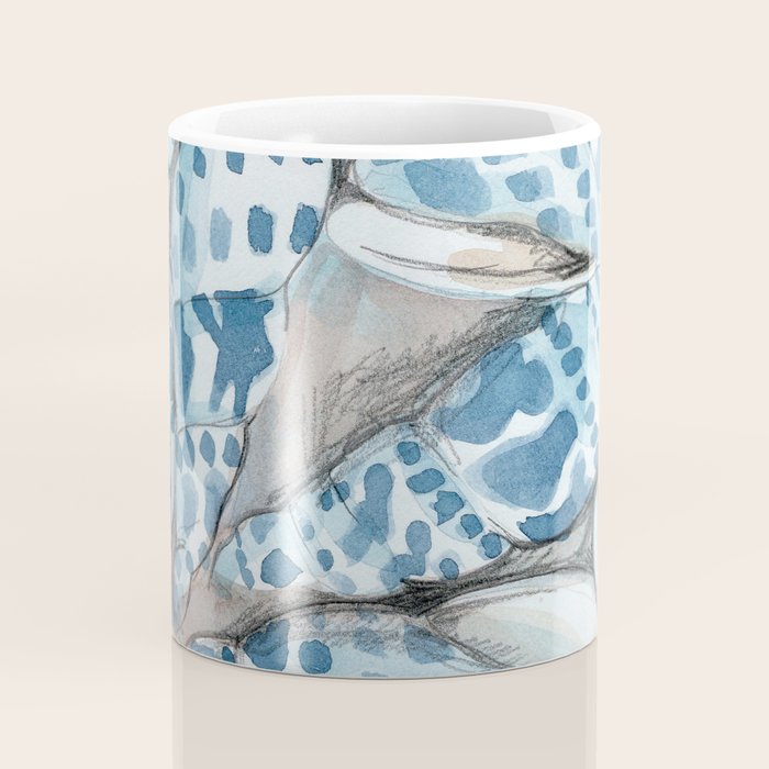 Blue Dot Shells Coffee Mug Gallery Image 4