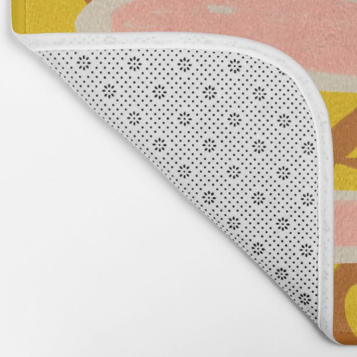 REBIRTH THROUGH TRANSFORMATION yellow Bath Mat Gallery Image 2