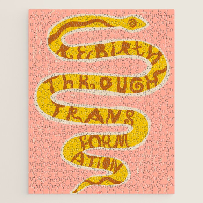 REBIRTH THROUGH TRANSFORMATION yellow Jigsaw Puzzle Gallery Image 1