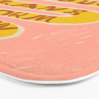 REBIRTH THROUGH TRANSFORMATION yellow Bath Mat Gallery Image 3