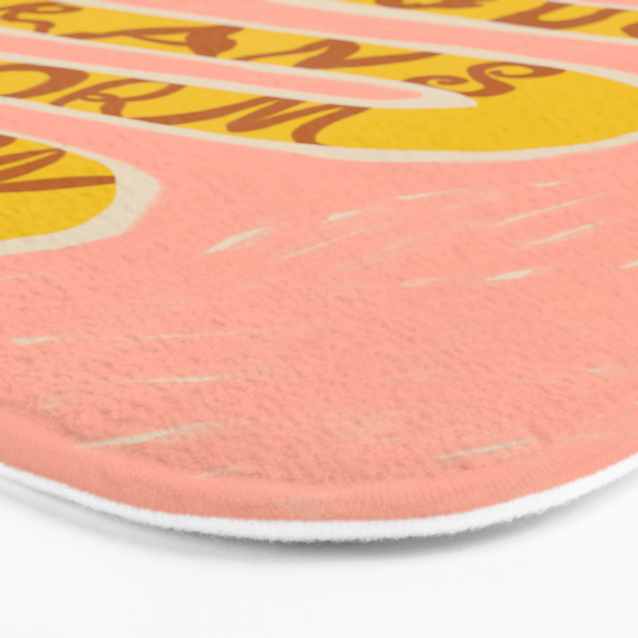 REBIRTH THROUGH TRANSFORMATION yellow Bath Mat Gallery Image 3