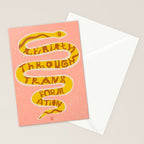 REBIRTH THROUGH TRANSFORMATION yellow Stationery Card Gallery Image 2