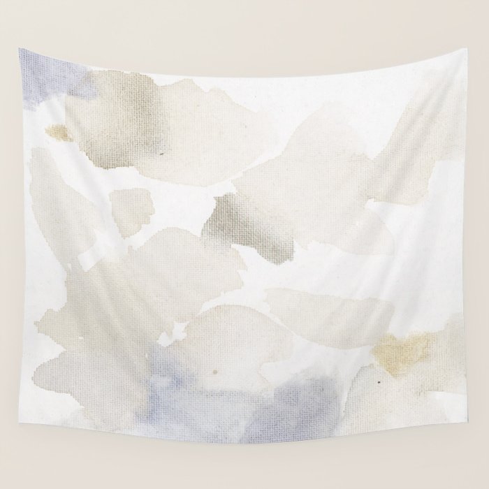 Bloom No. 6 Abstract watercolor floral Wall Tapestry Gallery Image 4