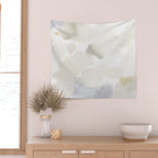 Bloom No. 6 Abstract watercolor floral Wall Tapestry Gallery Image 2
