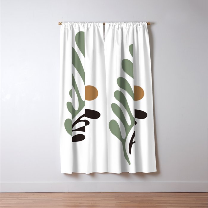 Simplicity Leaf and Sun Duo Window Curtain Gallery Image 3
