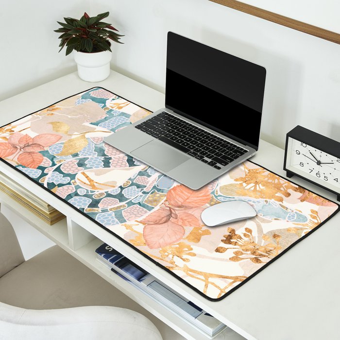 Coral Spring Garden Desk Mat Gallery Image 2