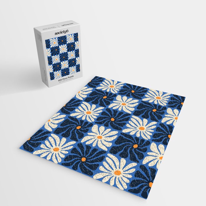 Vintage flower art pattern Jigsaw Puzzle Gallery Image 2