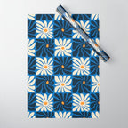 Vintage flower art pattern Wrapping Paper Gallery Image 1