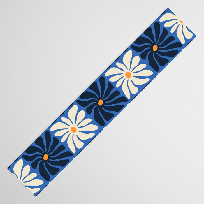 Vintage flower art pattern Table Runner Gallery Image 3