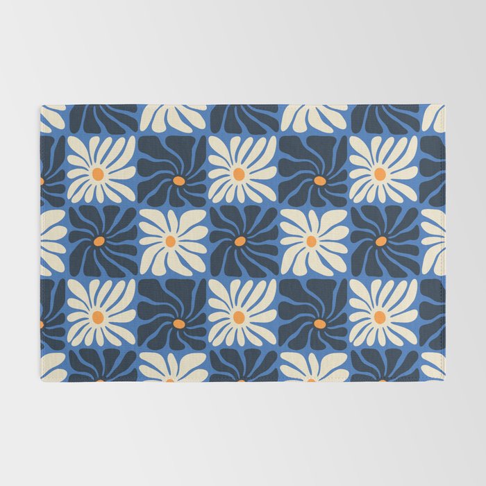 Vintage flower art pattern Rug Gallery Image 2