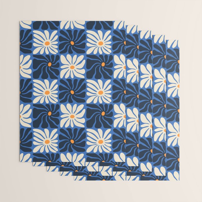 Vintage flower art pattern Wrapping Paper Gallery Image 3