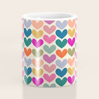 Colorful Heart Pattern  Coffee Mug Gallery Image 4