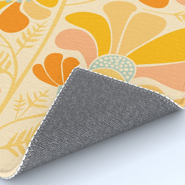 Sunny Flowers Floral Illustration Rug Gallery Image 4