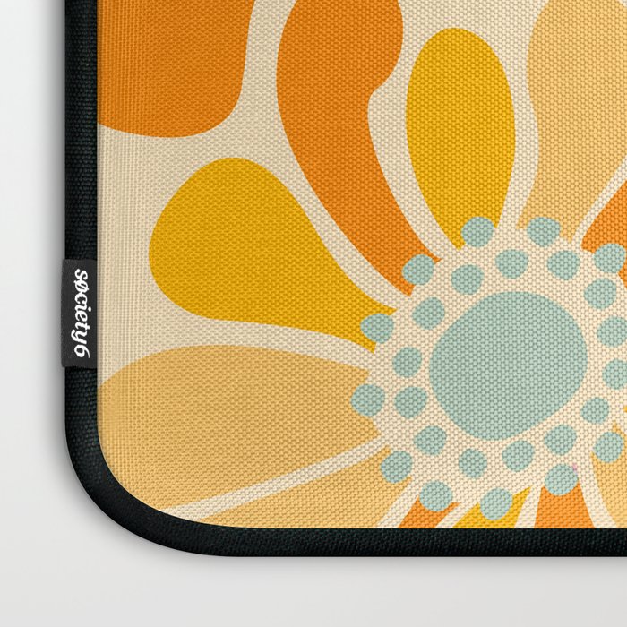 Sunny Flowers Floral Illustration Laptop Sleeve Gallery Image 3