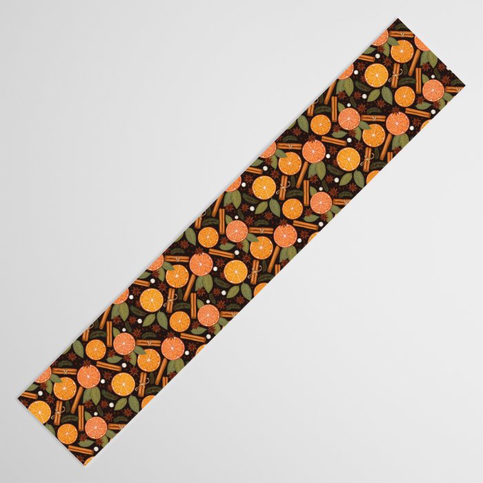 Winter Spice in Charcoal Table Runner Gallery Image 3