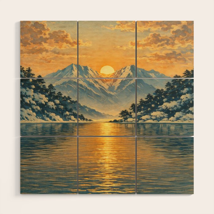 The Morning after the Blizzard in Nishigi Wood Wall Art Gallery Image 1