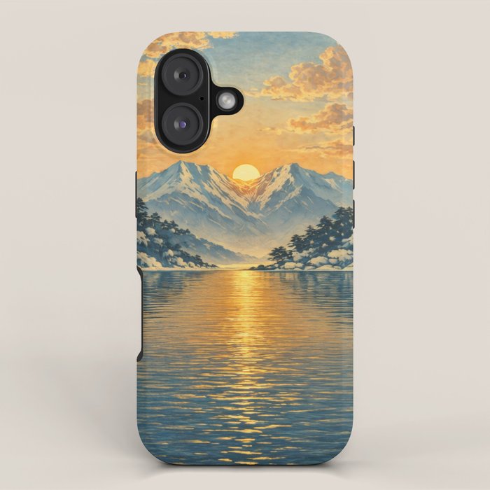 The Morning after the Blizzard in Nishigi iPhone Case Gallery Image 1