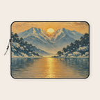 The Morning after the Blizzard in Nishigi Laptop Sleeve Gallery Image 1