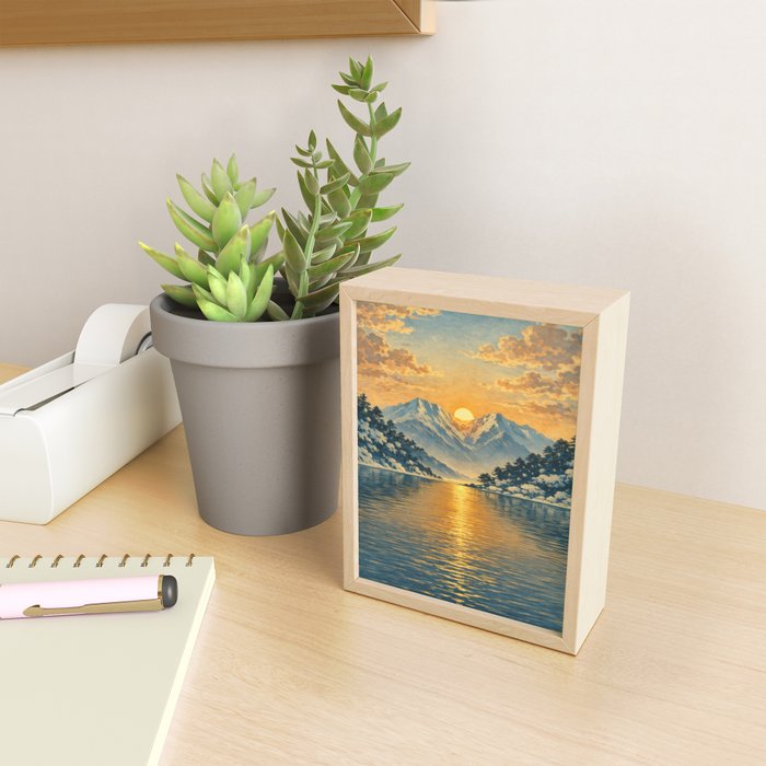 The Morning after the Blizzard in Nishigi Mini Art Print Gallery Image 2