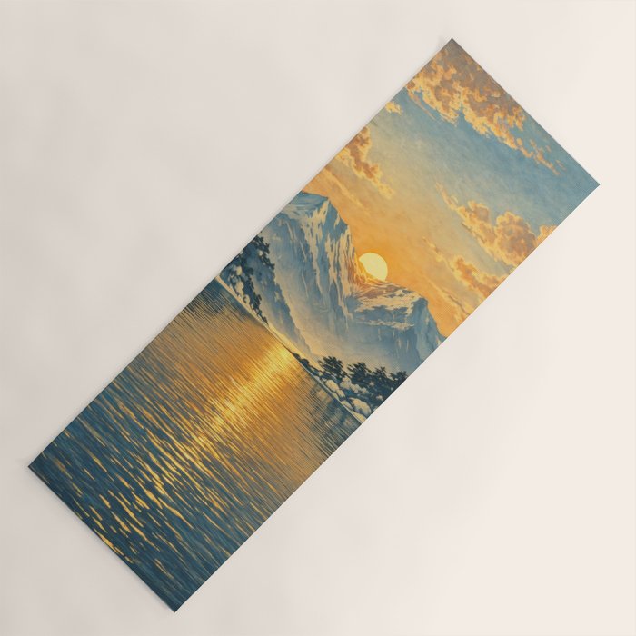 The Morning after the Blizzard in Nishigi Yoga Mat Gallery Image 1