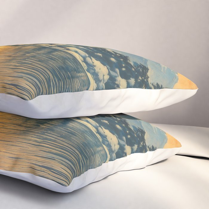 The Morning after the Blizzard in Nishigi Pillow Sham Gallery Image 3