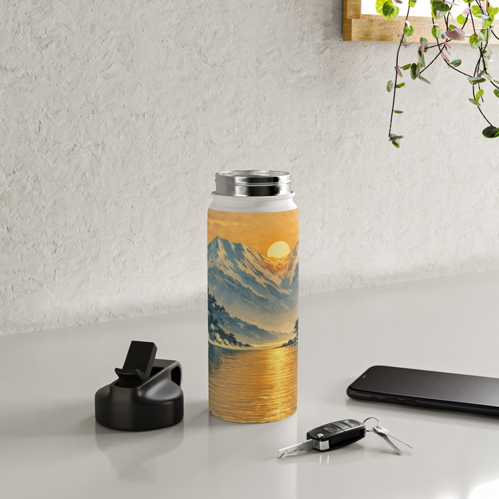 The Morning after the Blizzard in Nishigi Water Bottle Gallery Image 4