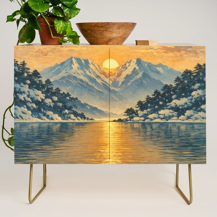 The Morning after the Blizzard in Nishigi Credenza Gallery Image 1