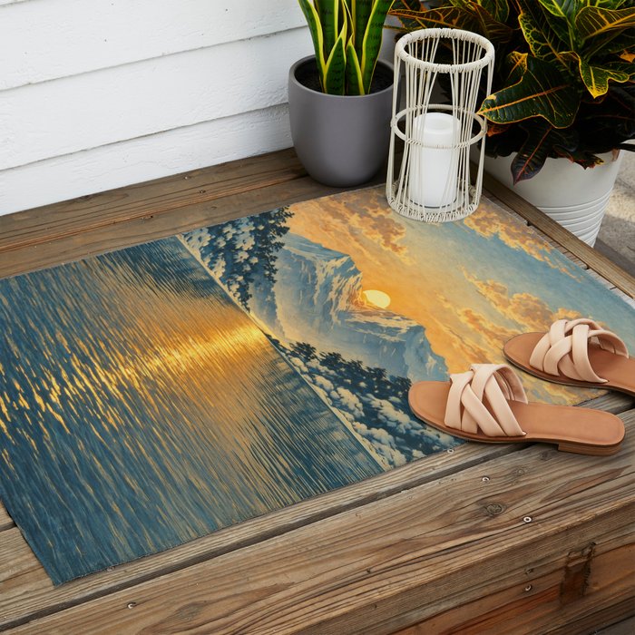 The Morning after the Blizzard in Nishigi Outdoor Rug Gallery Image 2