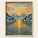 The Morning after the Blizzard in Nishigi Serving Tray Gallery Image 1