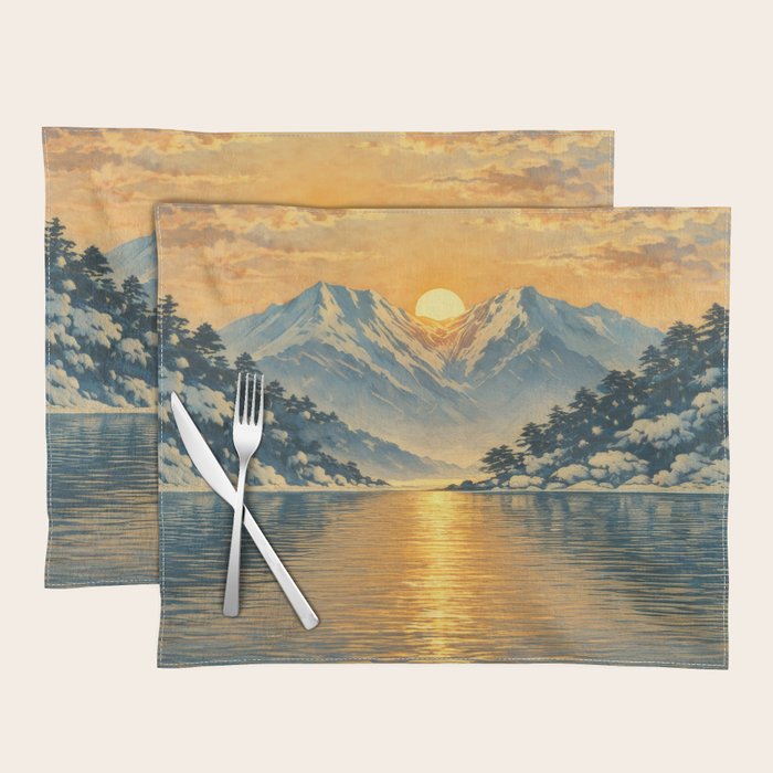 The Morning after the Blizzard in Nishigi Placemat Gallery Image 1