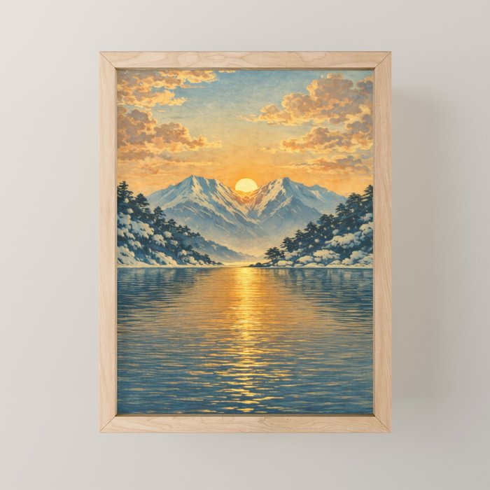 The Morning after the Blizzard in Nishigi Mini Art Print Gallery Image 1