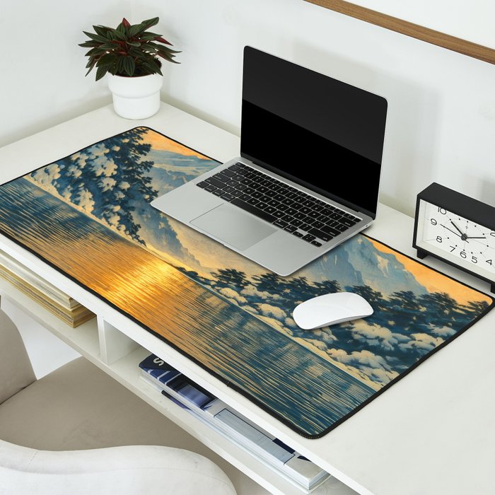 The Morning after the Blizzard in Nishigi Desk Mat Gallery Image 2