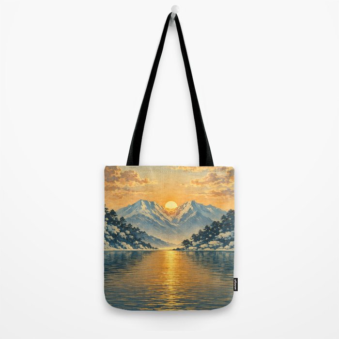 The Morning after the Blizzard in Nishigi Tote Bag Gallery Image 2