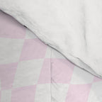 Pink love heart candy checkered pattern Comforter Gallery Image 4