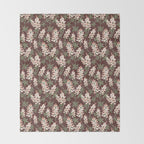 Bluebonnet Floral Brown Peach Multi Throw Blanket Gallery Image 2
