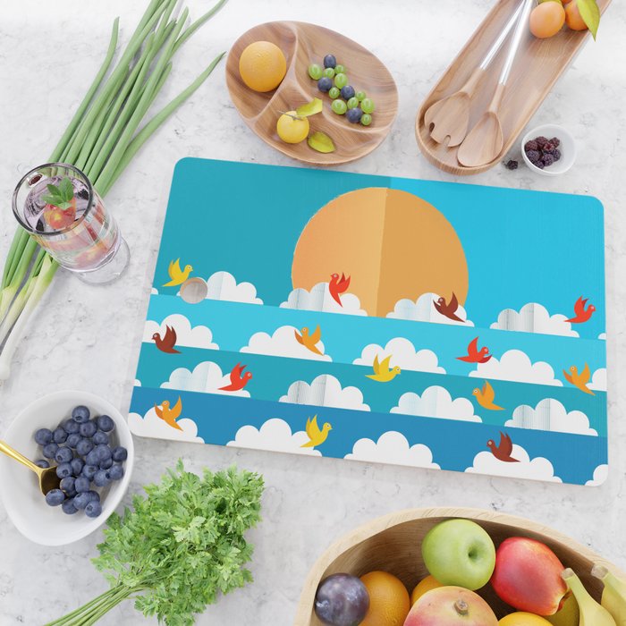 Birds Flying High In The Sky Cutting Board Gallery Image 2