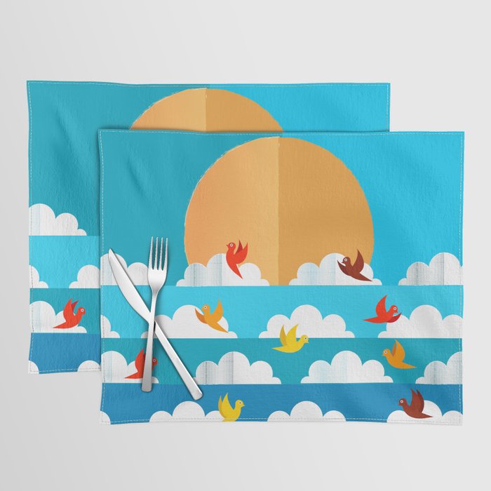 Birds Flying High In The Sky Placemat Gallery Image 1
