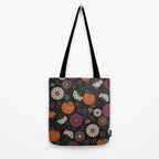 Pumpkin Fall Floral Tote Bag Gallery Image 2
